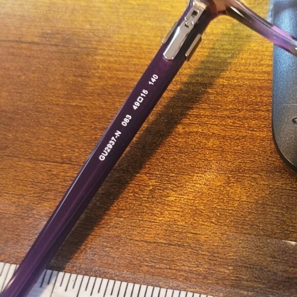 NIB - Guess Violet Tortoise Frame Glasses - Picture 9 of 9